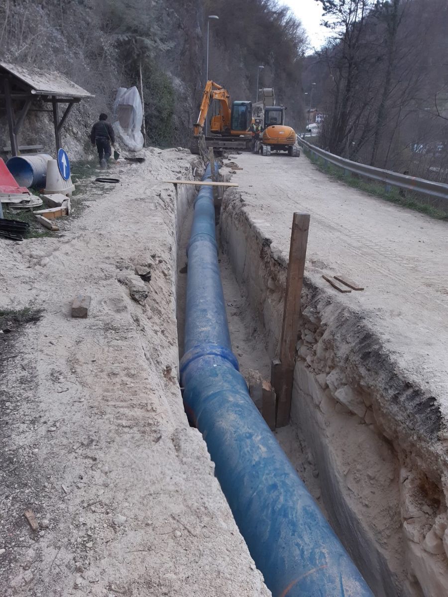 scavi per acquedotti