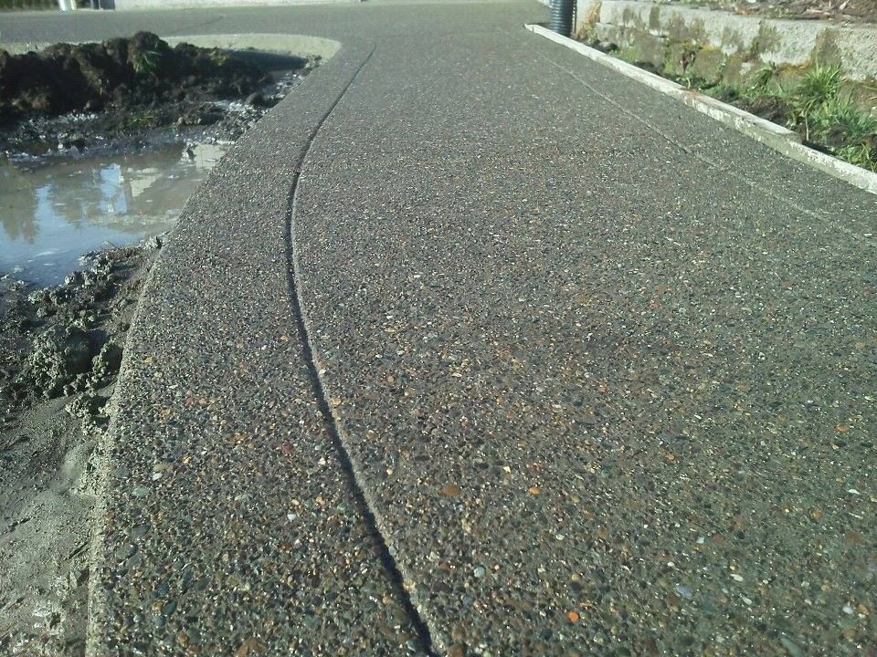 Aggregate concrete pathway completed in Tumwater, WA