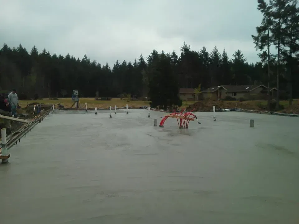 New construction concrete slab contractor Olympia WA