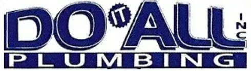 DO ALL Plumbing logo in blue and white with a wrench graphic