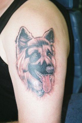 State of the Art Studio - Blyth, Northumberland - Geordie Scott's Tattooland - Dog Tattoo