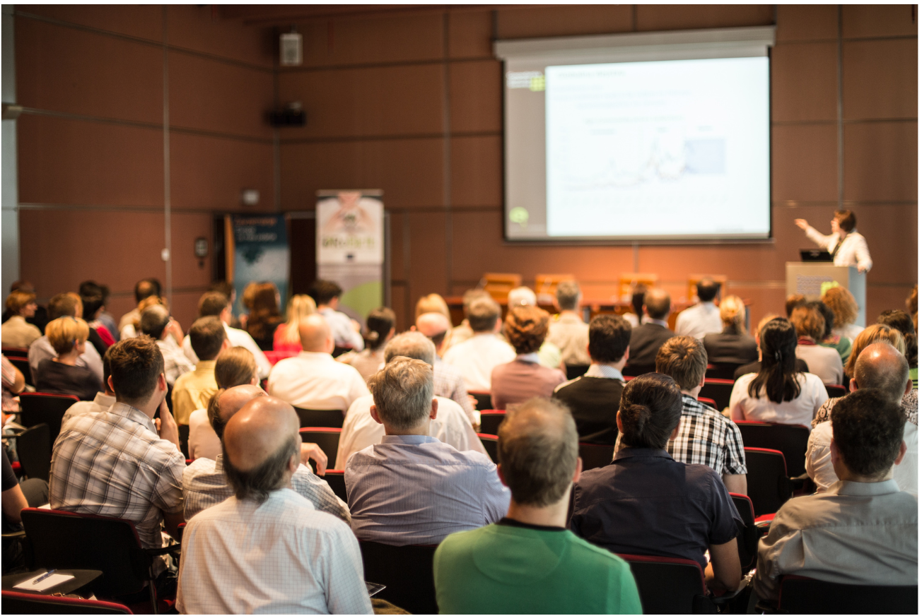 Scientist giving a presentation