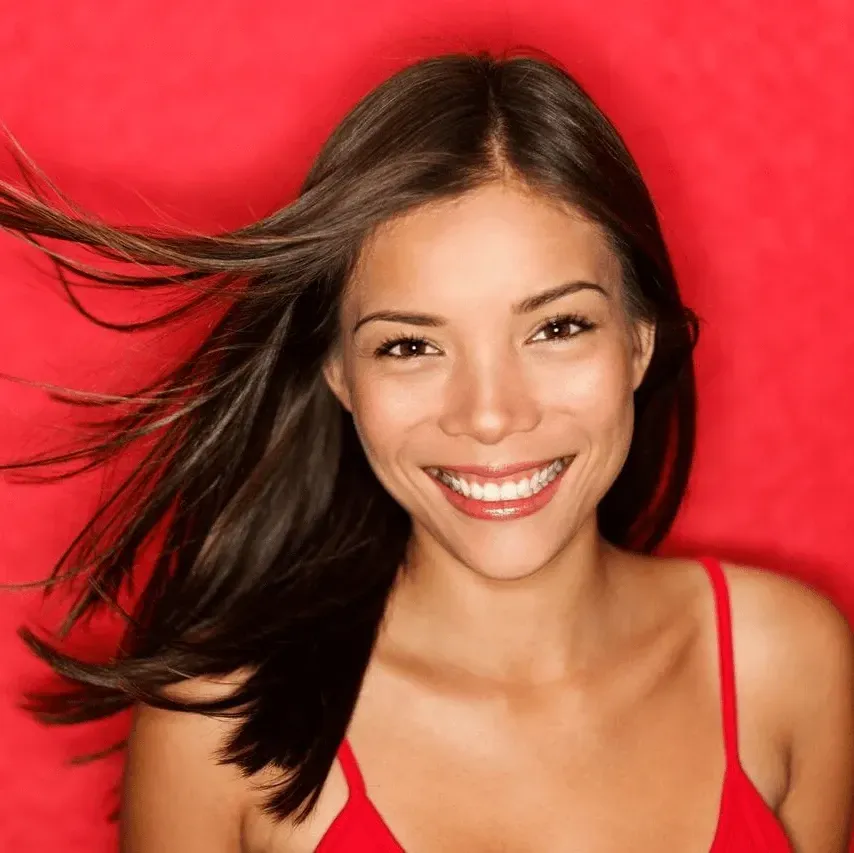 Yourn woman with a beautiful smile - Duxton Dental