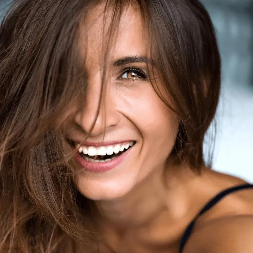 Beautiful woman smiling