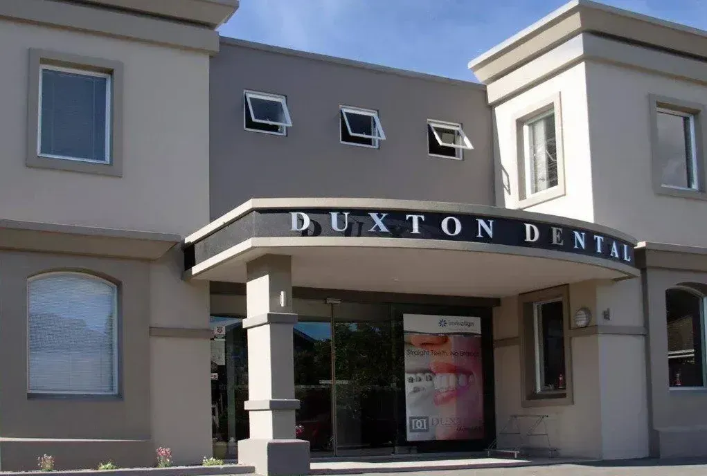 The front of a duxton dental office building