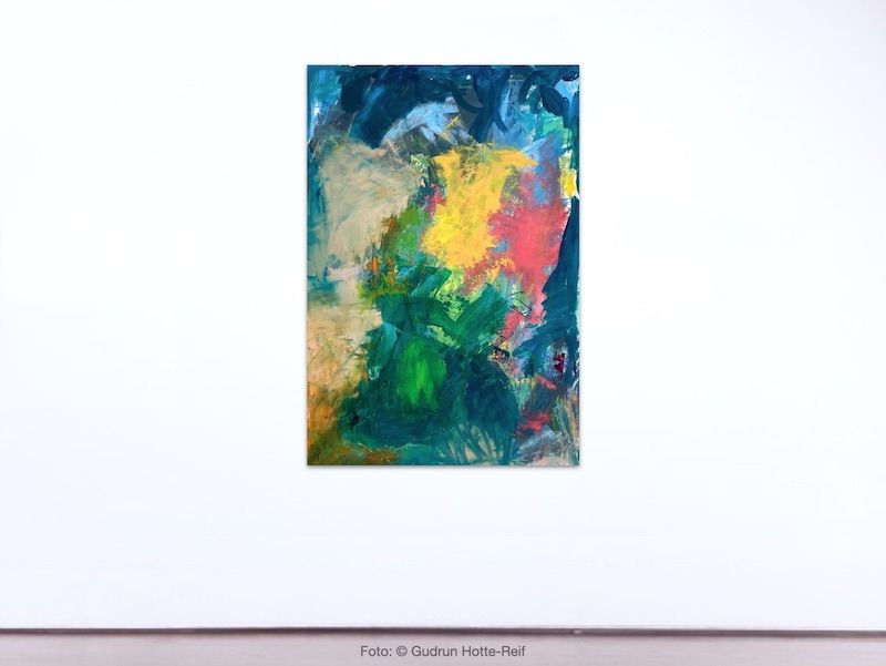 Bildnummer 03533, Ohne Titel, Maße 100 x 70 cm, Öl auf Papier, Gudrun Hotte-Reif 2026