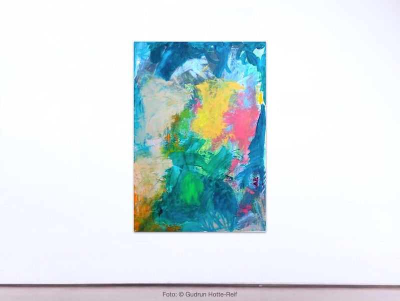 Bildnummer 03533, Ohne Titel, Maße 100 x 70 cm, Öl auf Papier, Gudrun Hotte-Reif 2026