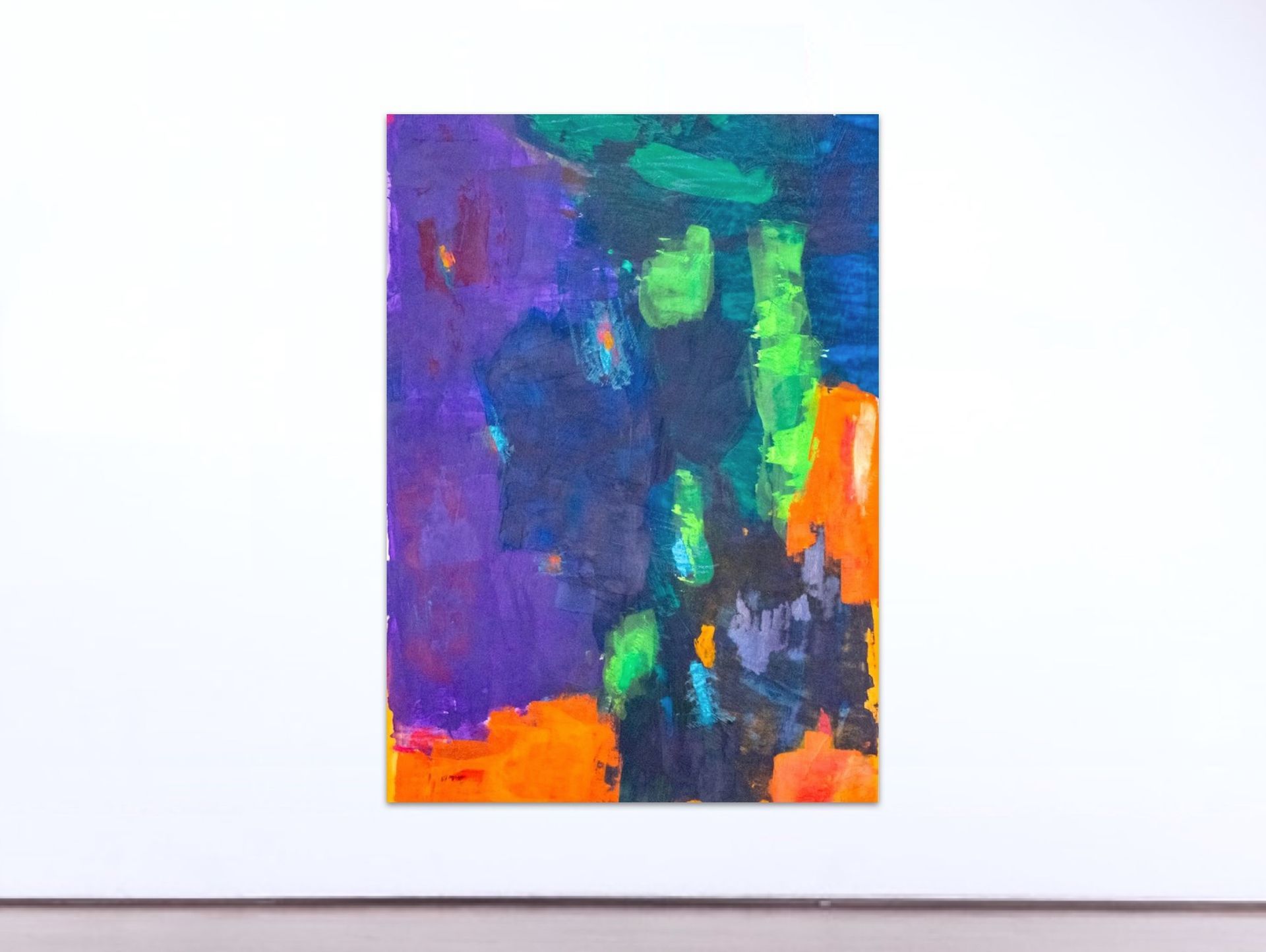 Bildnummer 1006790, Ohne Titel, Maße 100 x 70 cm, Acryl auf Papier, Gudrun Hotte-Reif 2023