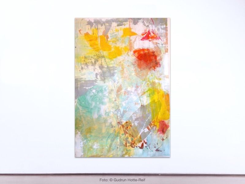 Bildnummer 320, Ohne Titel, 100x70cm, Öl, Acryl auf Papier, Gudrun Hotte-Reif 2024