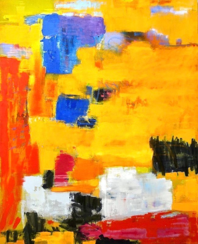 Bildnummer 3268, Desert, Maße 160x130x2cm, Öl, Ölkreide, Acryl auf Leinen, Gudrun Hotte-Reif 2024