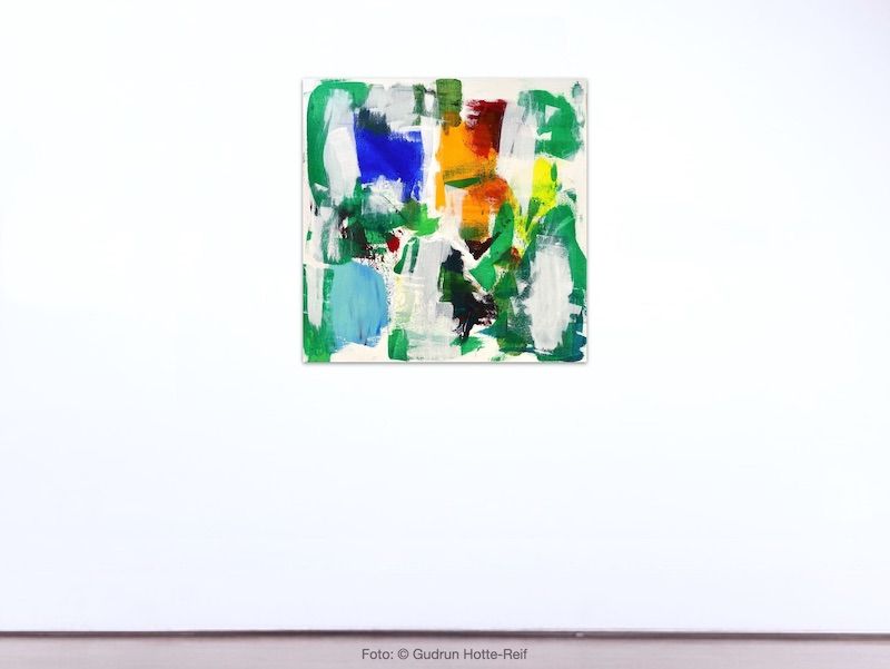 Bildnummer 3382, Ohne Titel, 70x70x4cm, Öl auf Leinen, Gudrun Hotte-Reif 2024