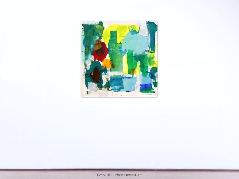 Bildnummer 3383, Ohne Titel, 70x70x4cm, Öl auf Leinen, Gudrun Hotte-Reif 2024