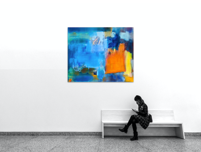 Bildnummer 3270, Ohne Titel, Öl auf Leinen, Maße 150 x 200 x 2 cm, Gudrun Hotte Reif 2024