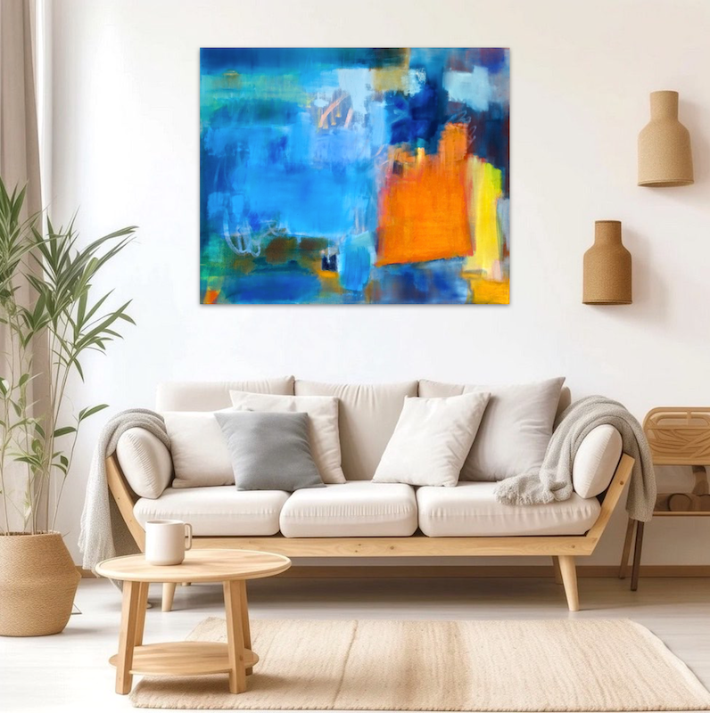 Bildnummer 3270, Ohne Titel, Öl auf Leinen, Maße 150 x 200 x 2 cm, Gudrun Hotte Reif 2024