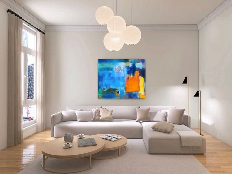 Bildnummer 3270, Ohne Titel, Öl auf Leinen, Maße 150 x 200 x 2 cm, Gudrun Hotte Reif 2024