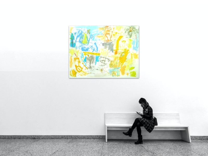 Bildnummer 3321, Ohne Titel, Öl auf Leinen, Maße 150 x 200 x 2 cm, Gudrun Hotte Reif 2024