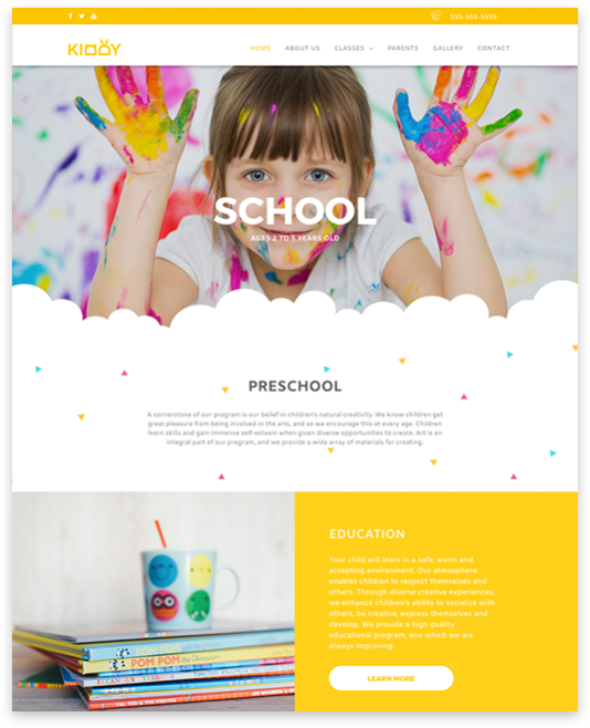 Crea sito web per Asili, scuole materne, ma adattabile anche a classi superiori.