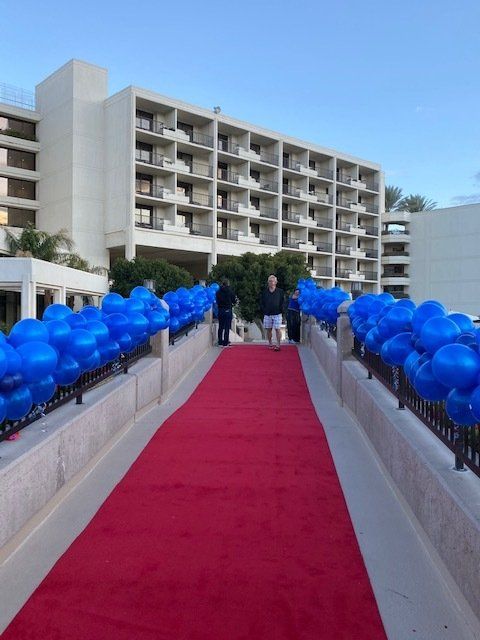 Blue balloons