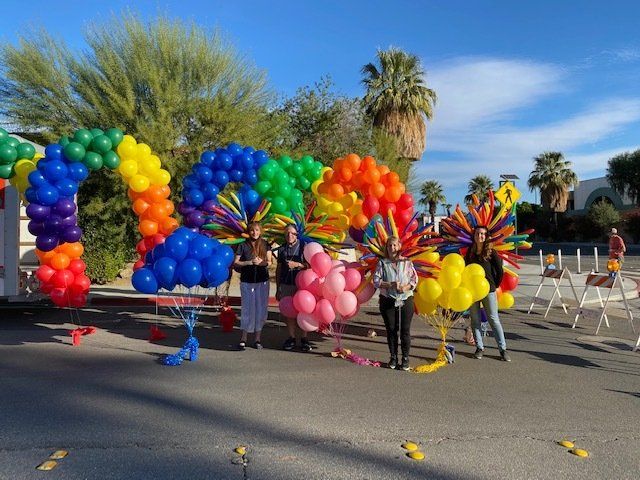 Rainbow baloons