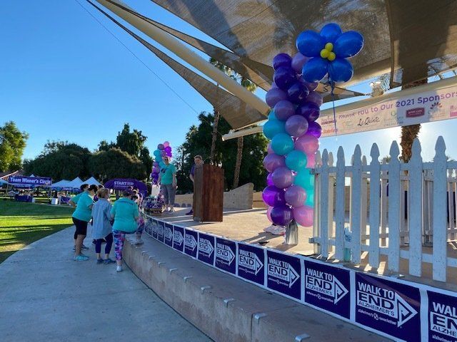 Purple & blue balloons