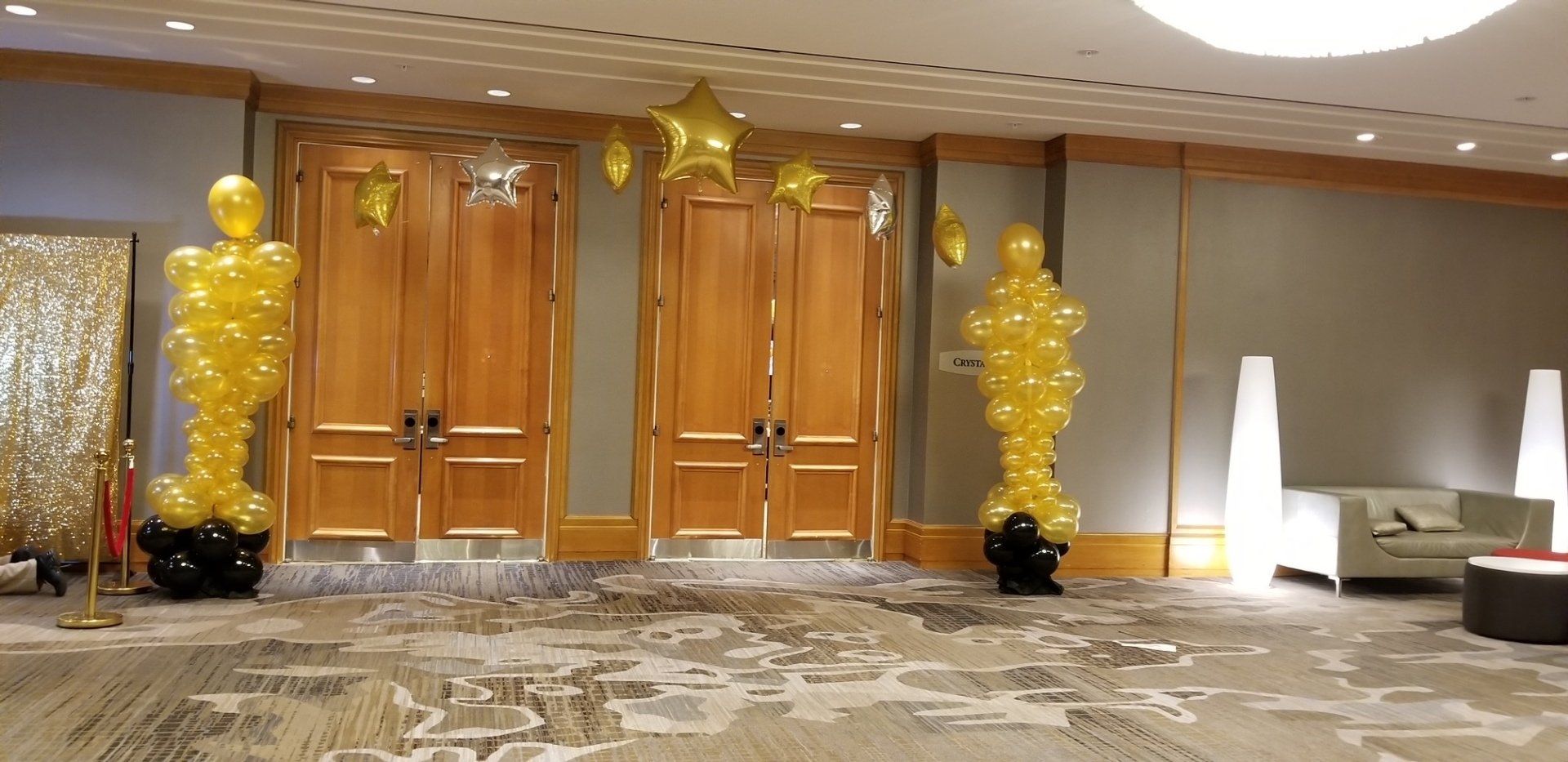 Gold ballons