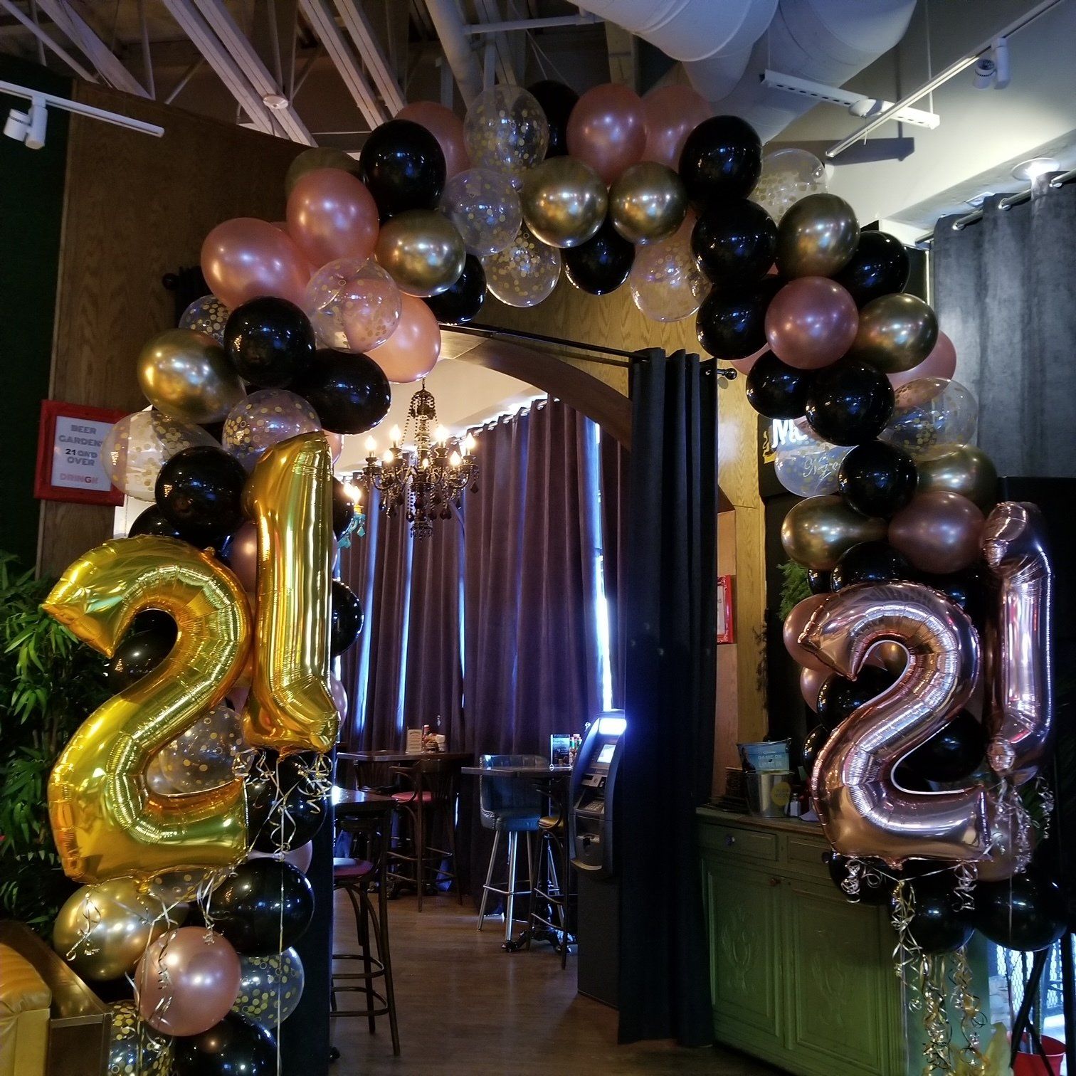 21st birthday balloons