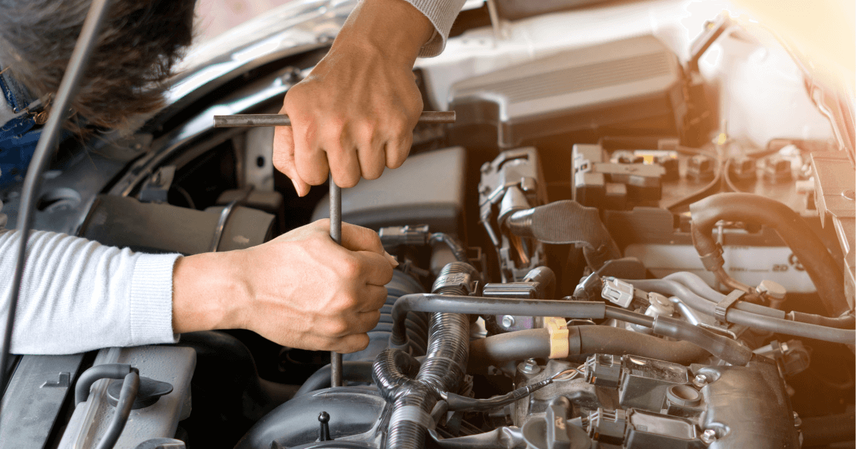 a mechanic doing repairs