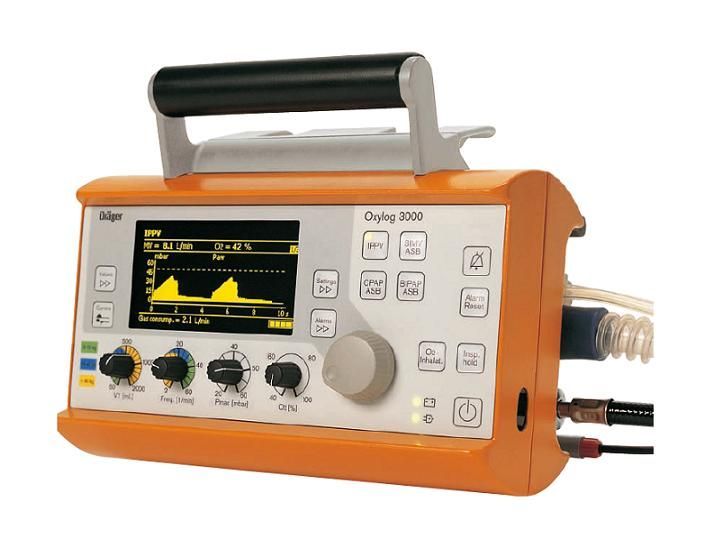 Ventilatore polmonare ricondizionato Oxylog Drager 3000 usato