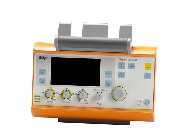 Ventilatore Polmonare Oxylog 2000 plus Drager. Ricondizionato