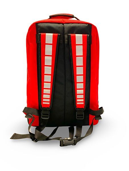 Zaino da soccorso 118 con spallacci imbottiti e ad alta visibilità. In cordura