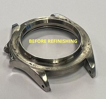 watch case before refinishing