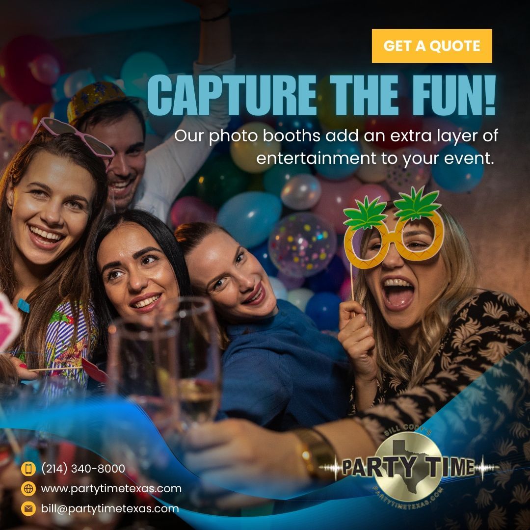 Capture the fun with our photo booths!