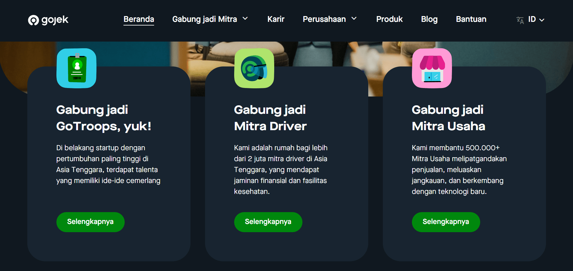 Website Gojek