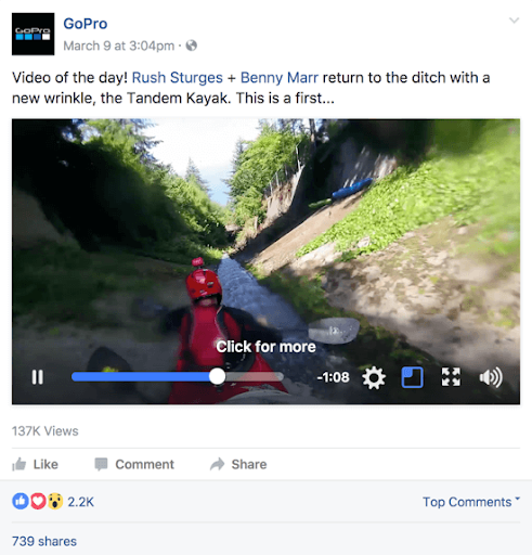 contoh facebook ads gopro