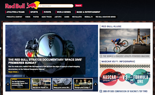 contoh content marketing red bull