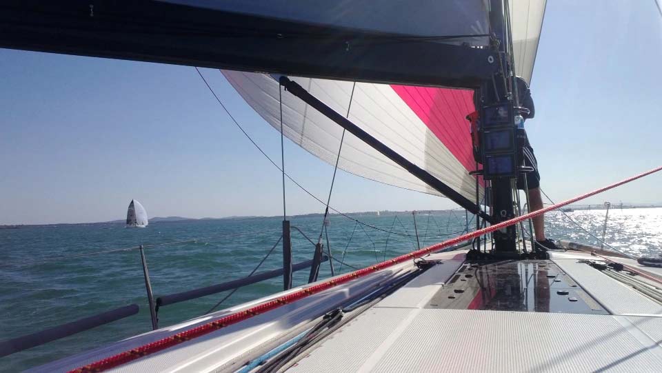 View of sea from the boat