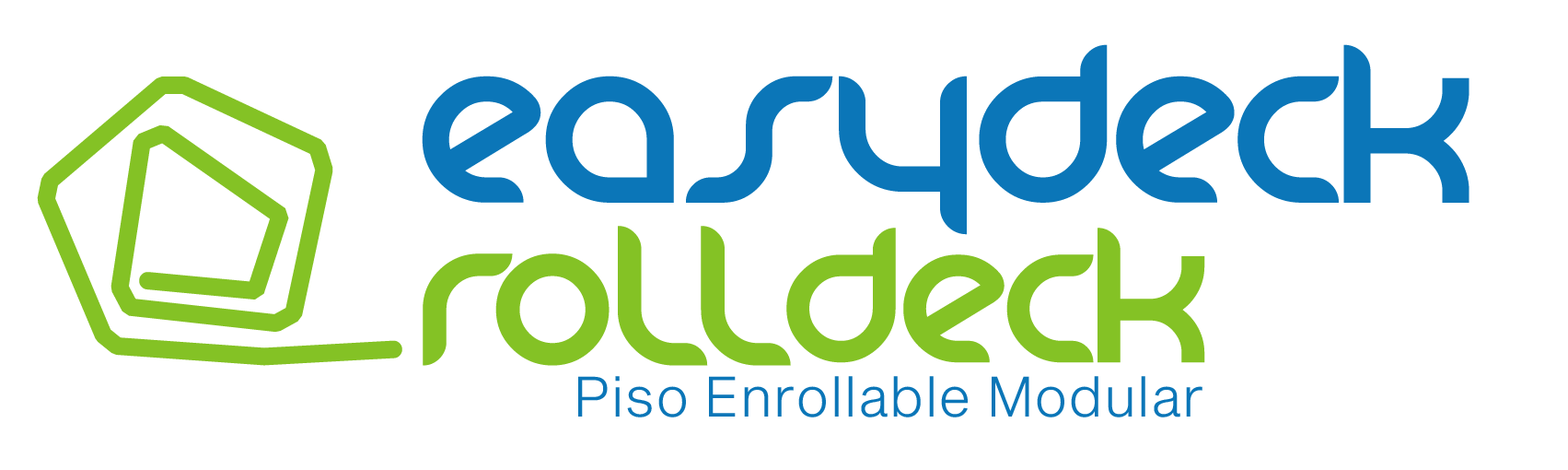 Logo a color de easydeck® rolldeck piso enrollable modular para eventos y senderos