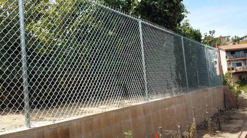 Chain Link Fence on Foundation — Installation in Inglewood, CA - King Dave Fence