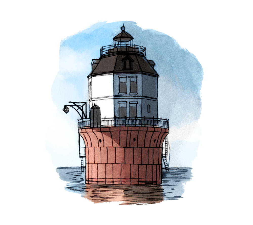 Watercolor illustration by artist Michael Hoeweler used with permission