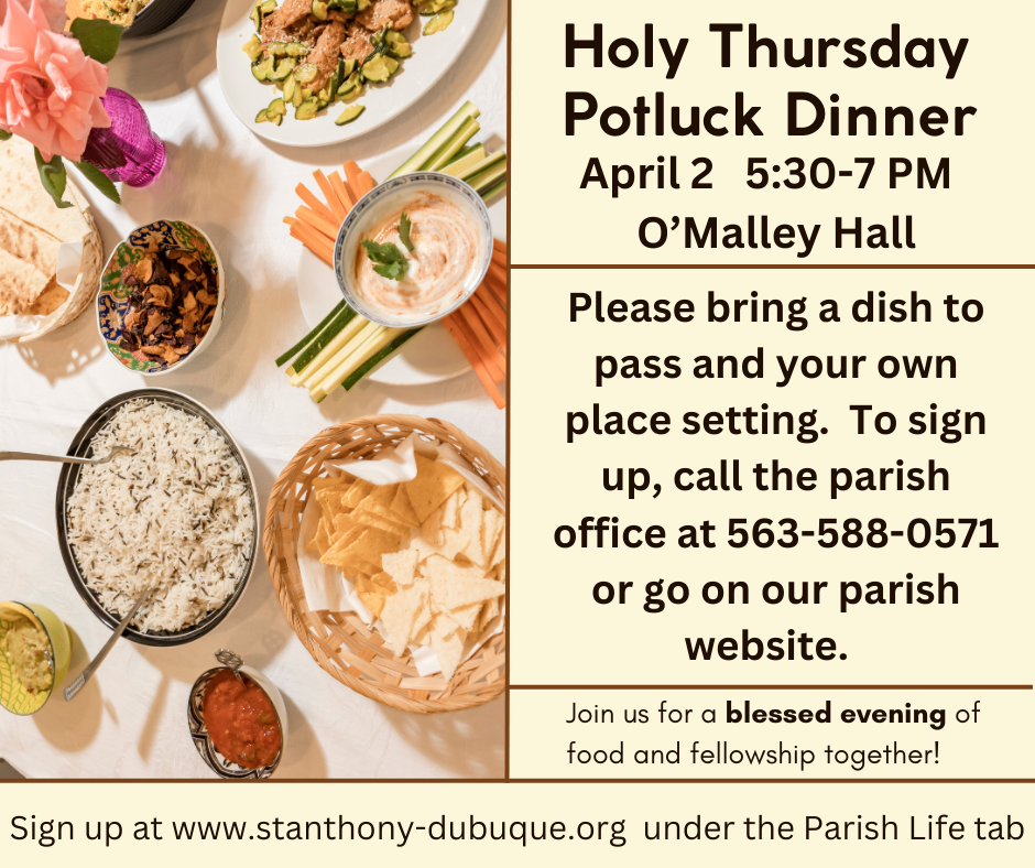 Holy Thursday Potluck
