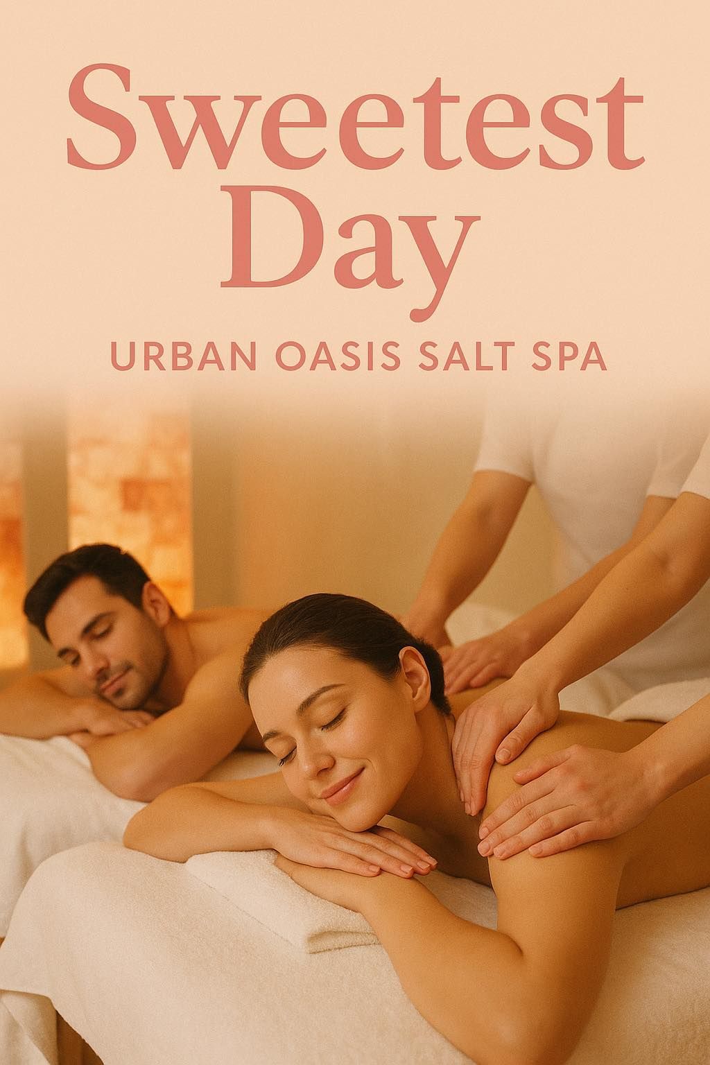 Treat your sweetheart  to pure relaxation with a Couples Massage,  Facials or a session in our Salt Room or Infrared Sauna. 