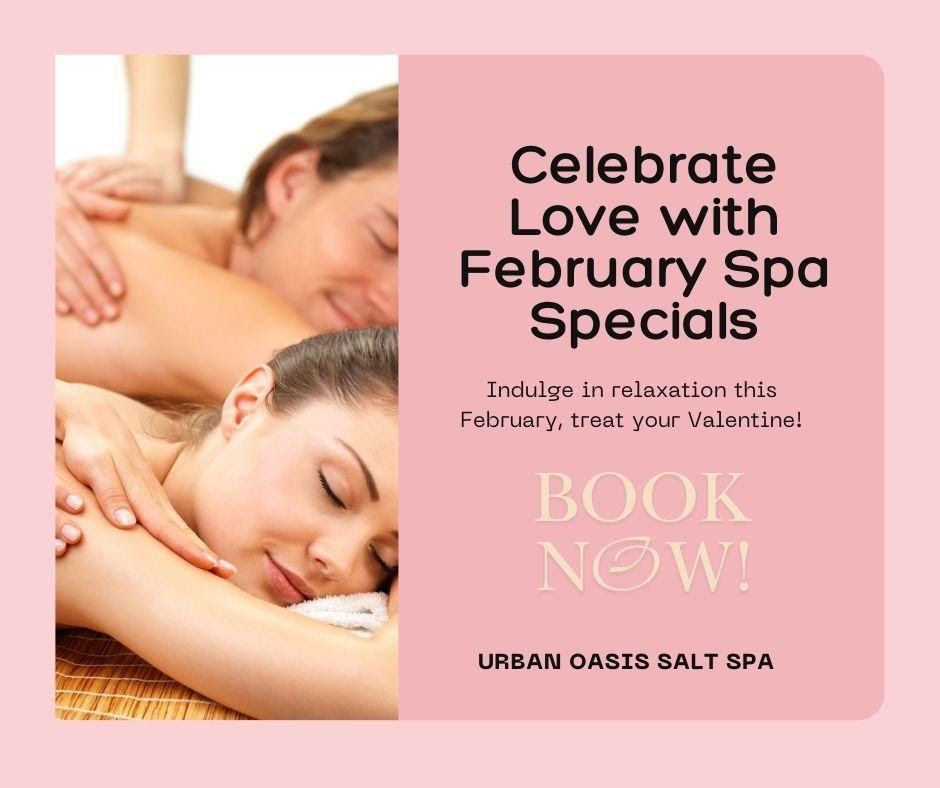 This Valentine's Day, create lasting memories in the serene and inviting atmosphere of Urban Oasis Salt Spa, where couples can escape the hustle and bustle of everyday life. Experience the unique combination of our dry salt therapy along with traditional spa services designed to rejuvenate and relax you both, ensuring a romantic getaway unlike any other. Nestled on the shores of West Grand Traverse Bay, our personalized treatments offer the perfect way to celebrate your love in a peaceful setting. We warmly invite you to book your spa day and take advantage of our exceptional packages. Now is the time to secure your special day and indulge in the ultimate pampering experience together. Your perfect Valentine's Day awaits!