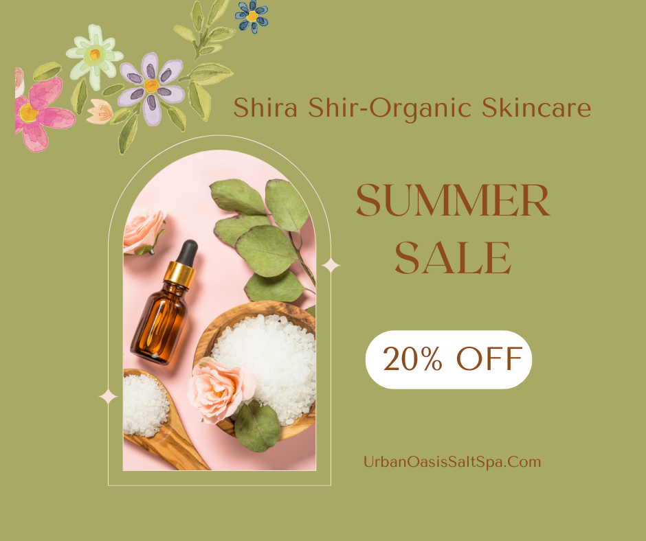 20% off all SHIRA Organic Products during July
