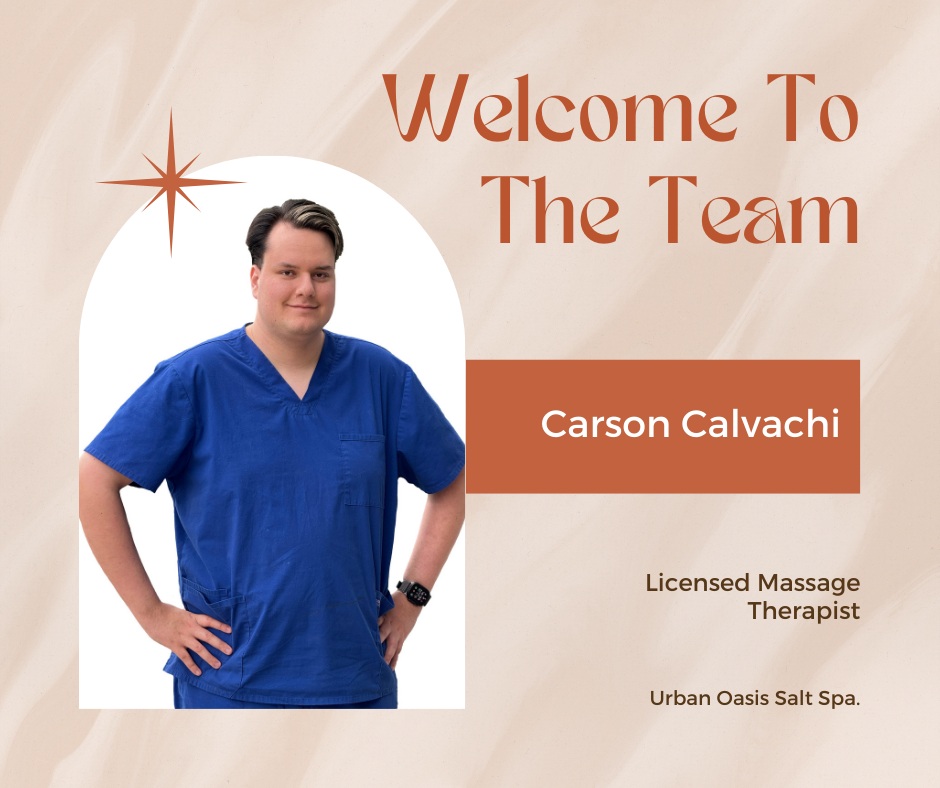 Welcome to the Team, Carson Calvachi, Massage Therapist