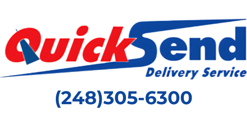 Quick Send Delivery Service Logo