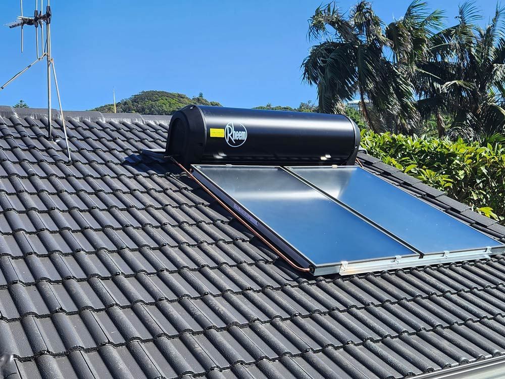 Rheem solar water heater — Hot Water Maintenance in Crescent Head NSW