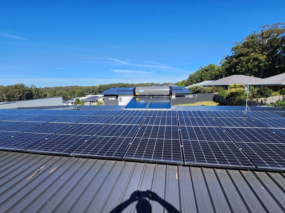 Solar panels on the roof — Hot Water Maintenance in Port Macquarie NSW