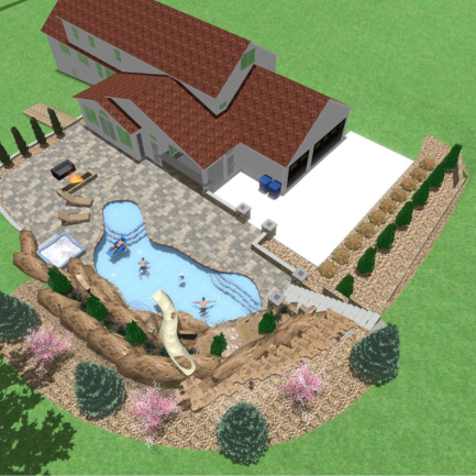 3-D Patio Design By Chesterfield Lawns & Landscapes