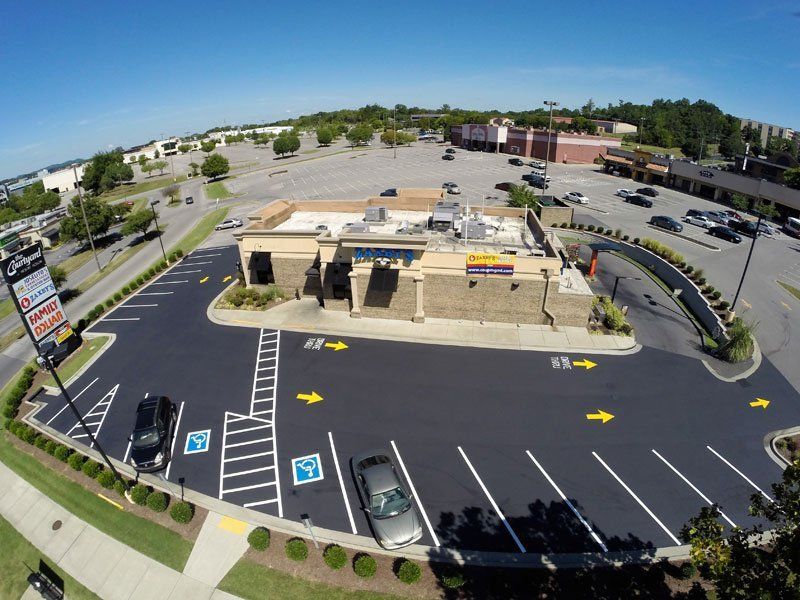 Parking area of a commercial establishment