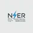 Logo: "NER Electrical Services" with lightning bolt and circuit board icon, blue and gray colors.